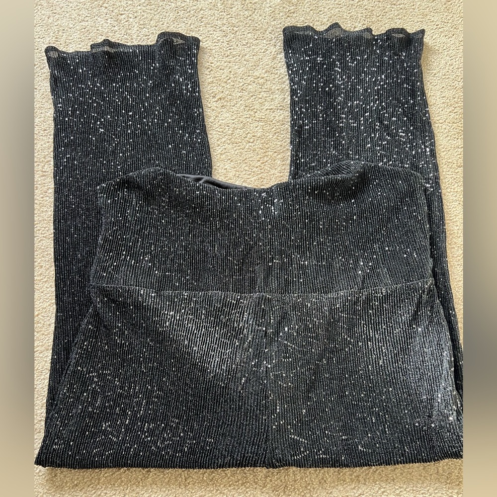Wild Fable Black/Sequin Wide Leg Lined Pants Woman Size 4X